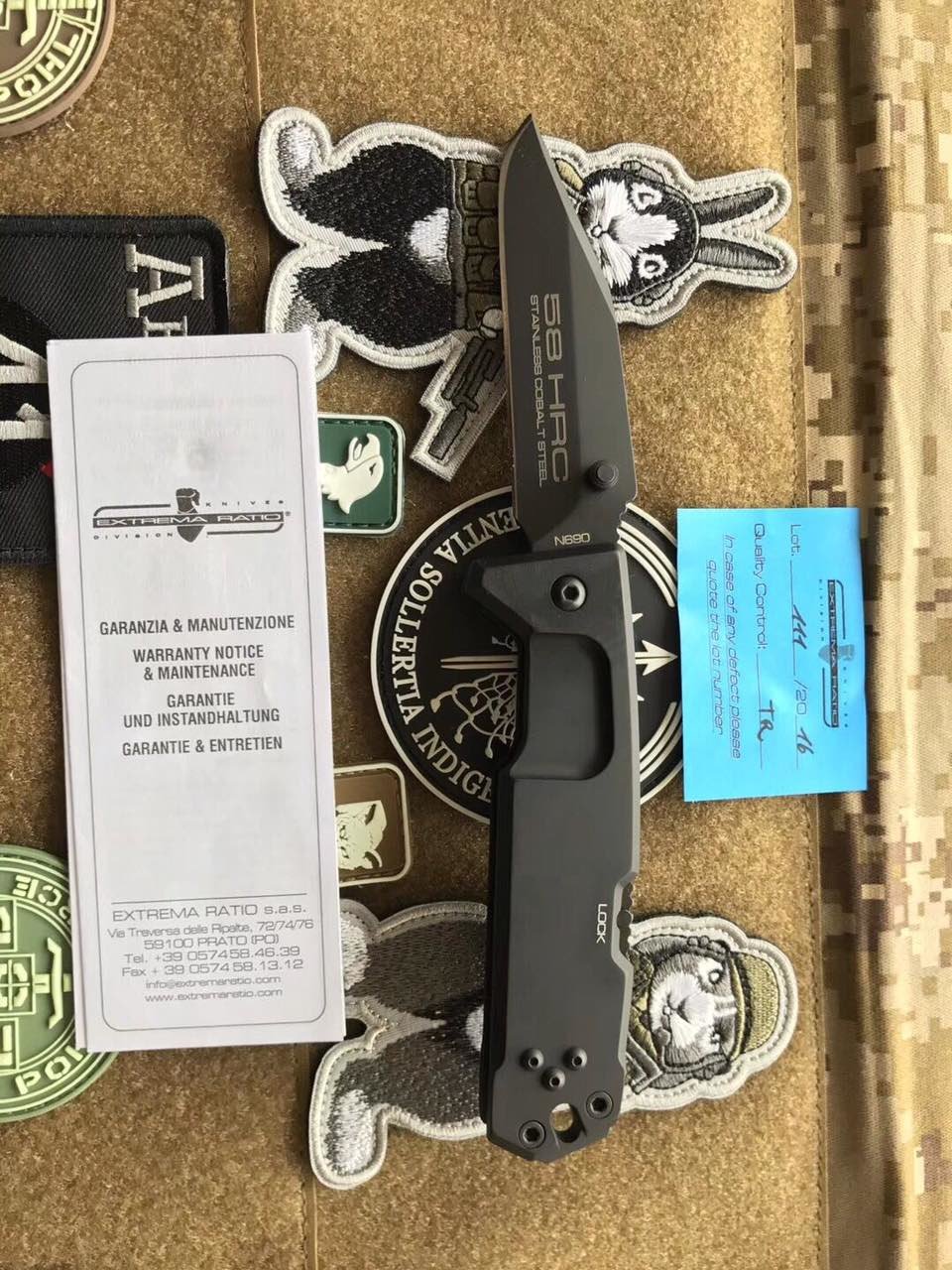 Extrema Ratio 意大利极端武力 FULCRUM II D   BLACK  水滴头重型折刀