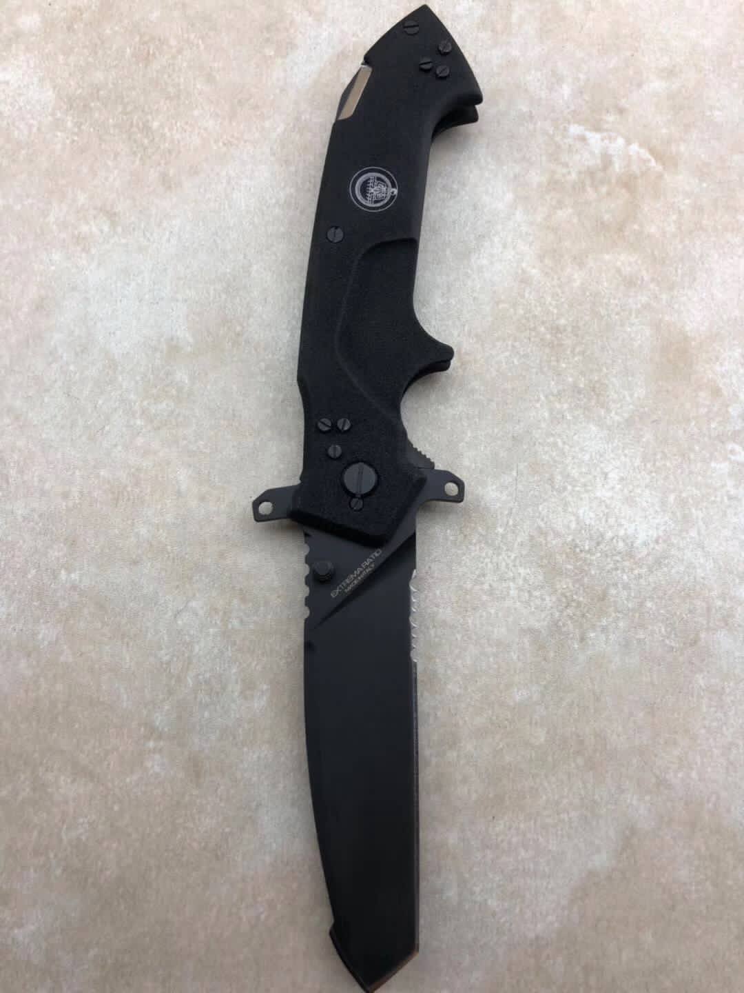 EXTREMA RATIO 意大利极端武力  GLAUCA B1 TANTO BLACK 宪兵队B1 T头折刀 黑色