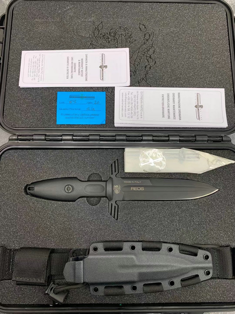 Extrema Ratio意大利极端武力 ERMES BLACK OPERATIVO埃姆斯特种直升机团r.e.o.s 纪念版带箱子